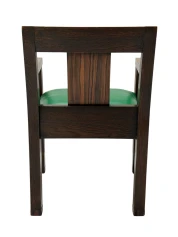 1920s Art Deco Modernist Desk and Armchair Set in Solid Oak